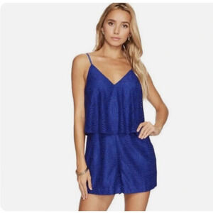 Lilly Pulitzer CAIA Romper in True Blue MYSTICAL KNOTTY LACE